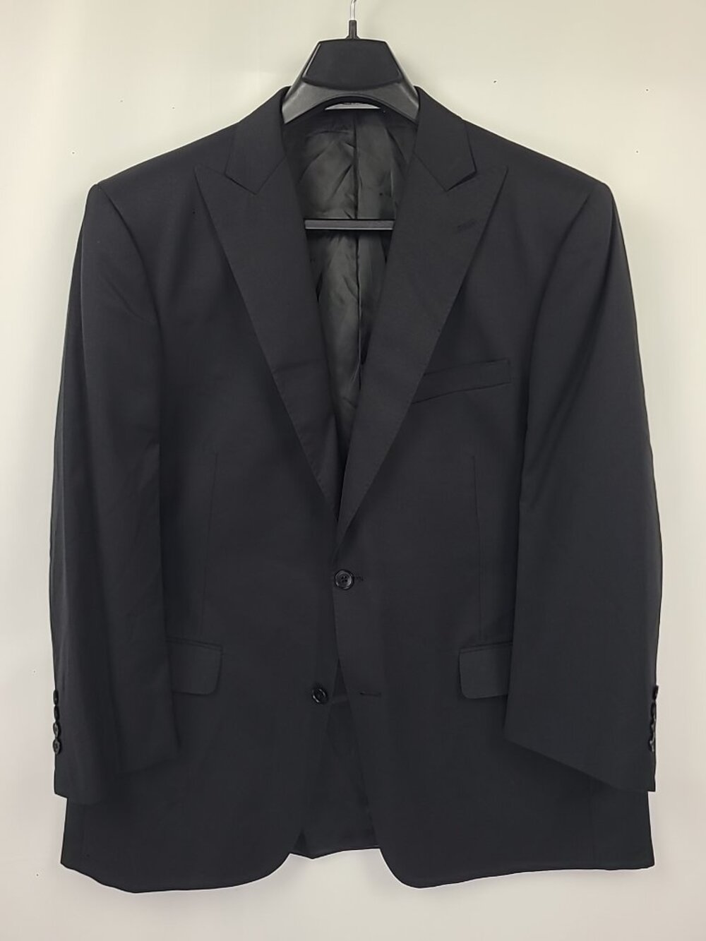 Murano Collezione Black Peak Lapel 2 Button Blazer 46R